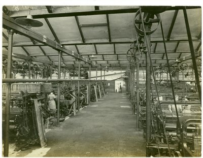 Weaving Shed, Long Meadow Mill, 1923 by English Photographer